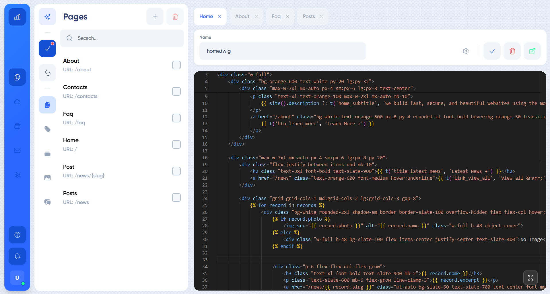 Pubner Code Editor and Admin